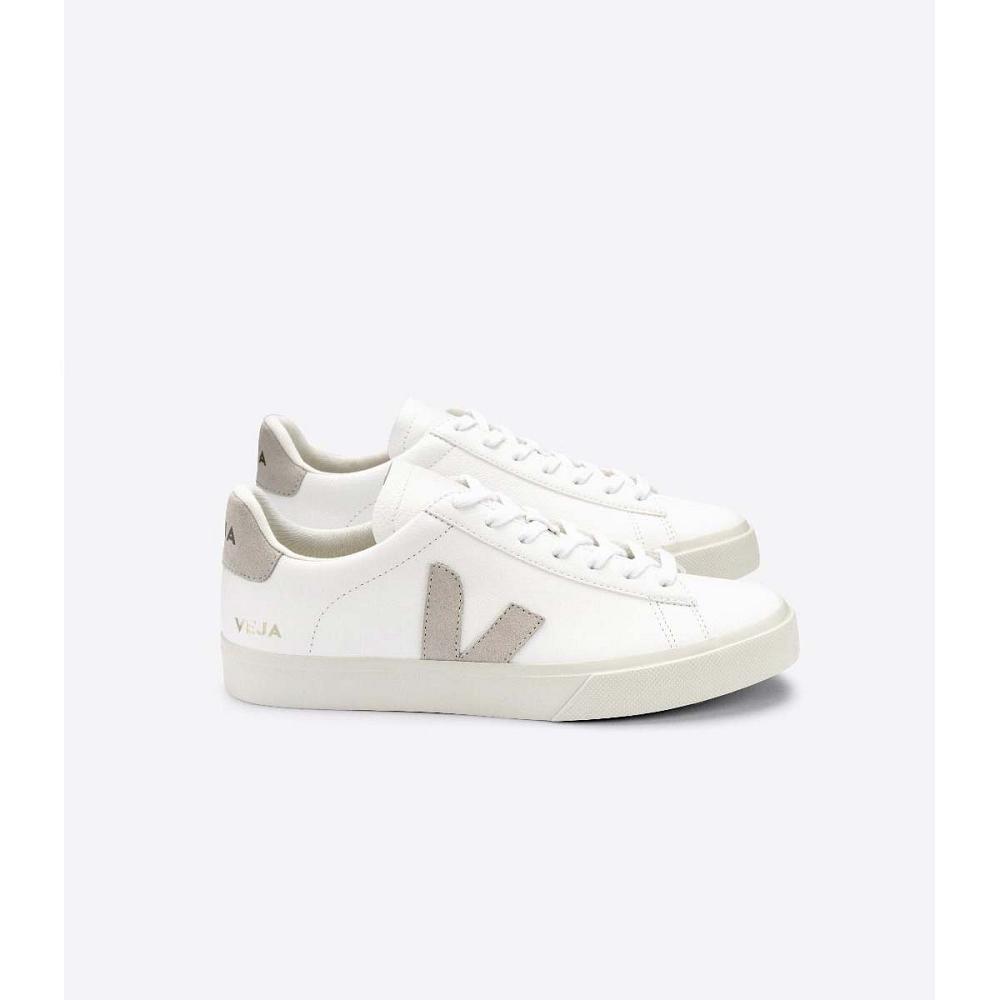 Veja CAMPO CHROMEFREE Low Tops Sneakers Panske White/Beige | SK 296EBC